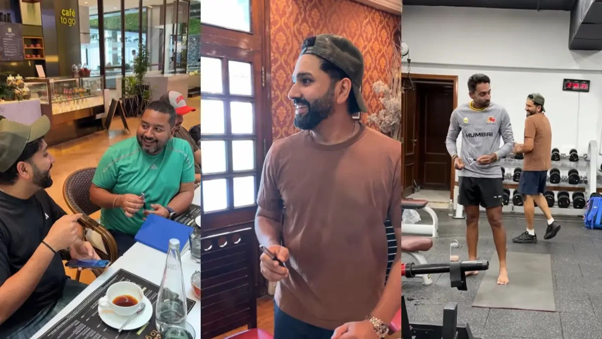 Rohit Sharma Plays Light-Hearted Prank On Dhawal Kulkarni With Shock Pen; Video Viral On Social Media Rohit Sharma