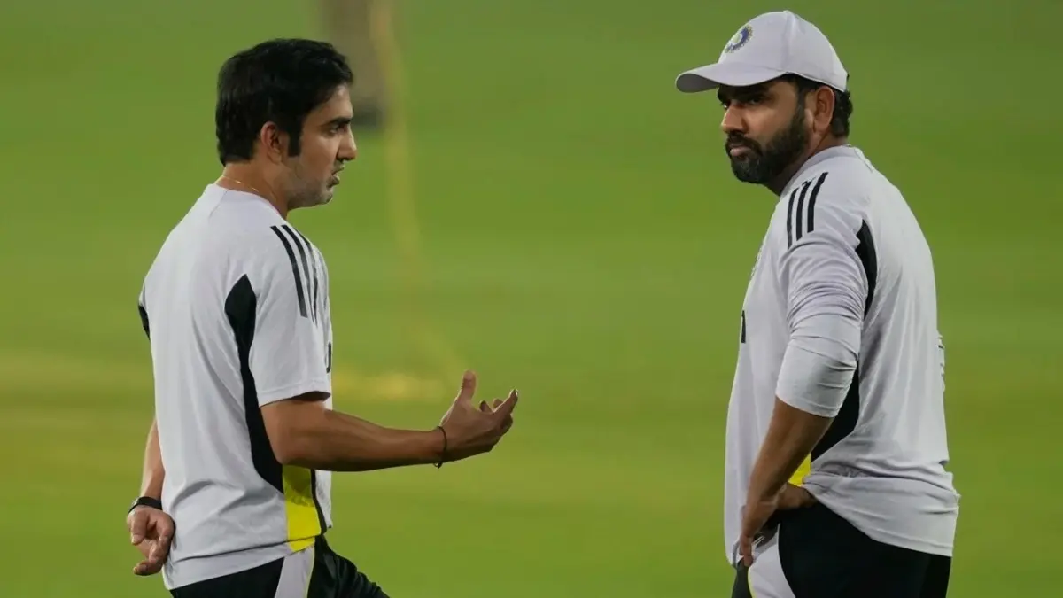 Rohit Sharma and Gautam Gambhir during IND vs ENG ODI series
