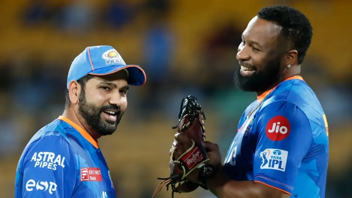 Rohit Sharma and Kieron Pollard