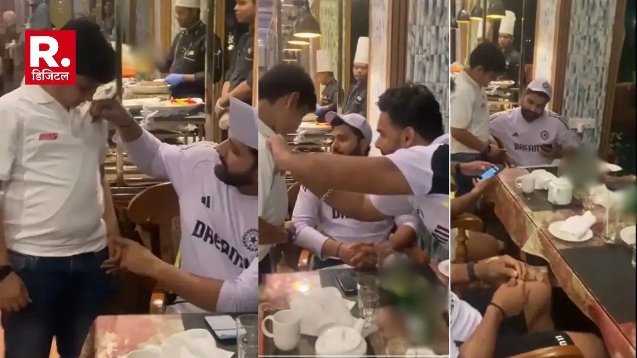 Rohit Sharma and Rishabh Pant give autograph to a little fan on his t shirt video went viral