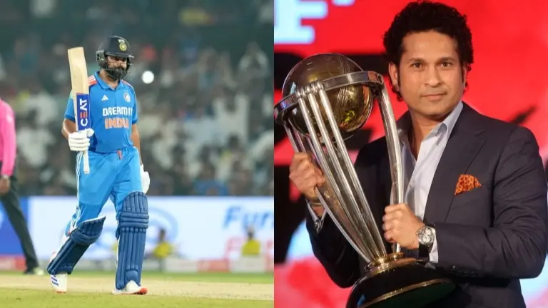 Rohit Sharma and Sachin Tendulkar