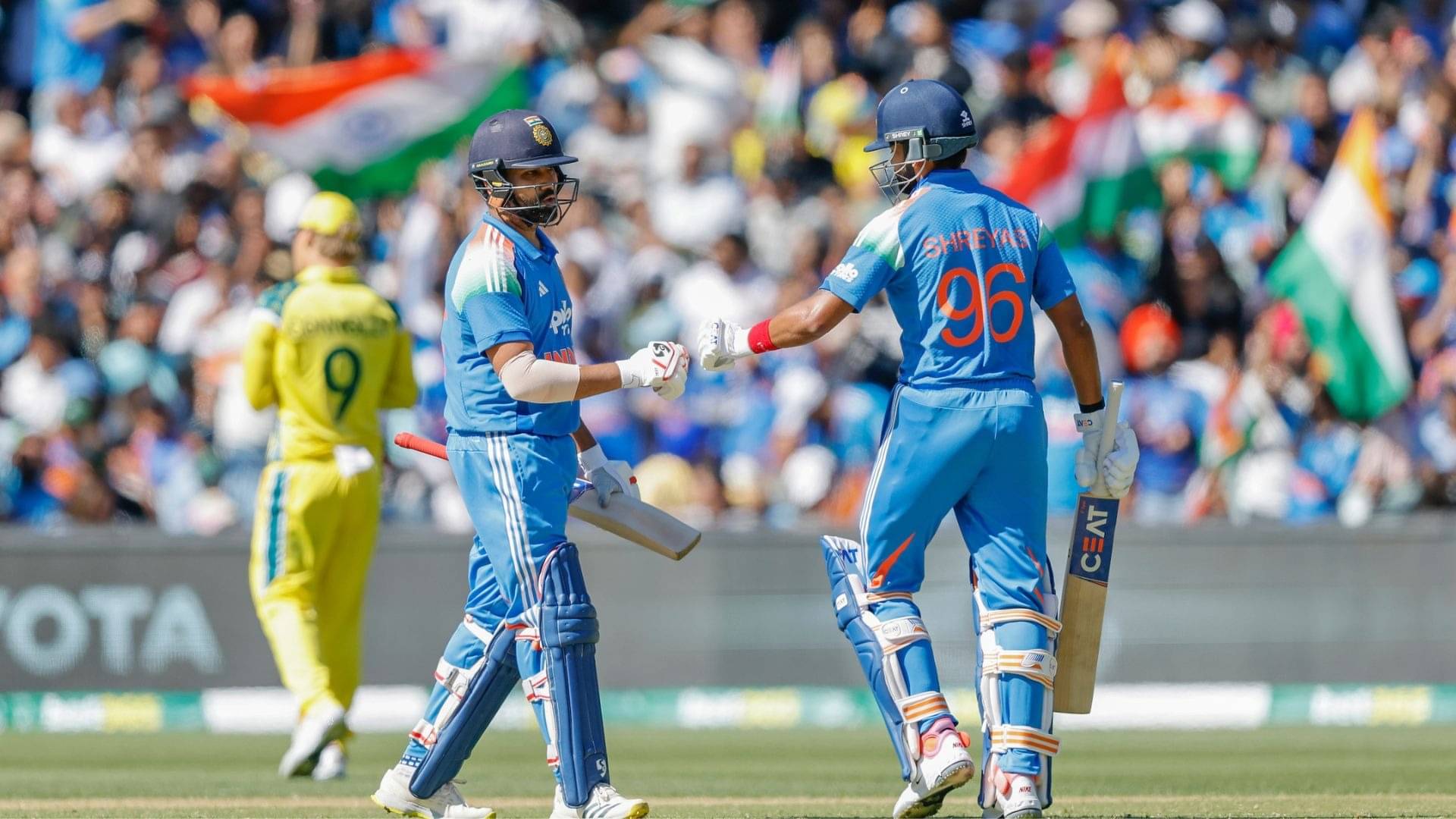 Rohit Sharma and Shreyas iyer argument for not taking run video viral india vs Australia 2nd odi
