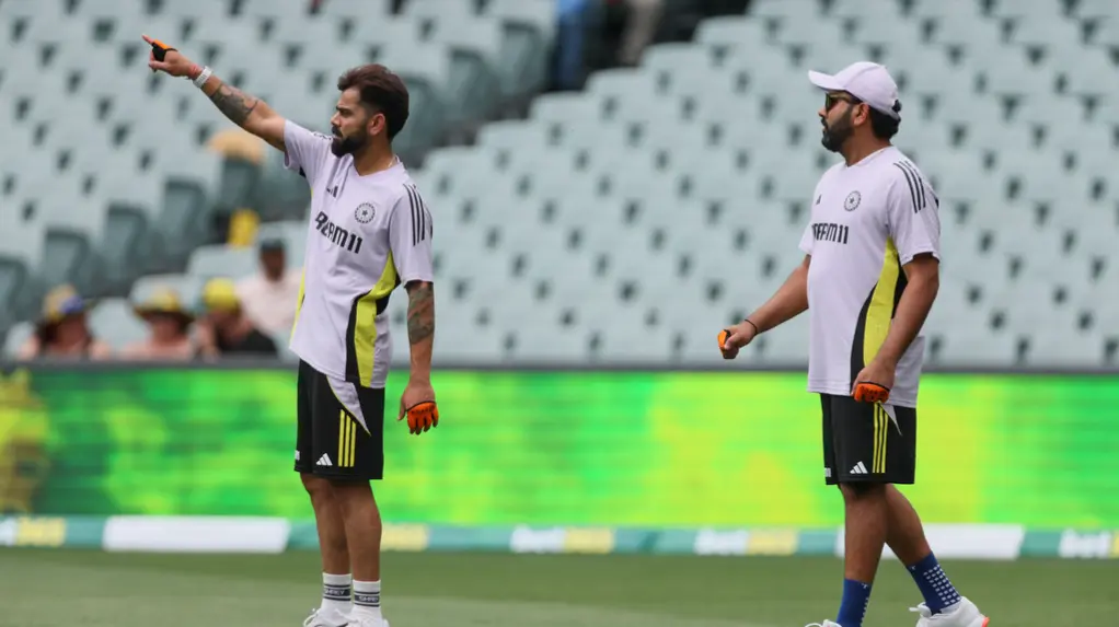 Virat Kohli Addresses Team In Brisbane, Rohit Sharma Bats Against Semi-New & New Ball Amid Struggles Rohit Sharma and Virat Kohli