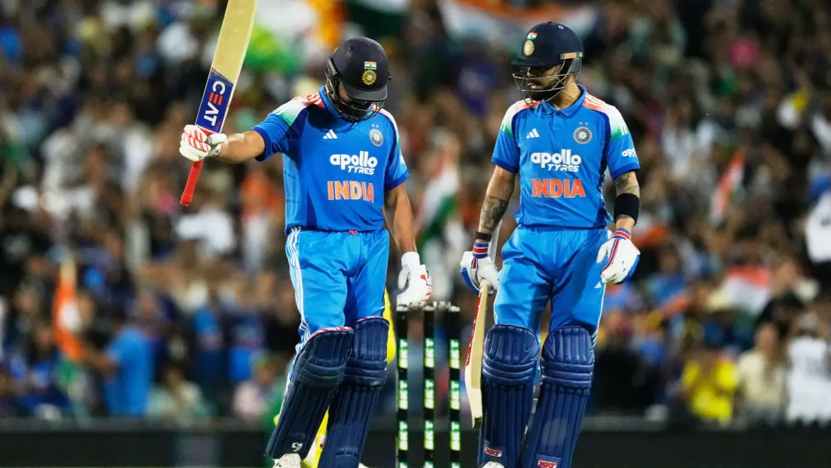 Rohit Sharma and Virat Kohli during IND vs AUS 3rd ODI