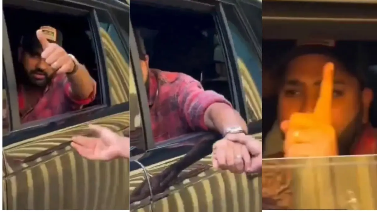 rohit sharma angry fans grabbed arm while taking selfie viral video