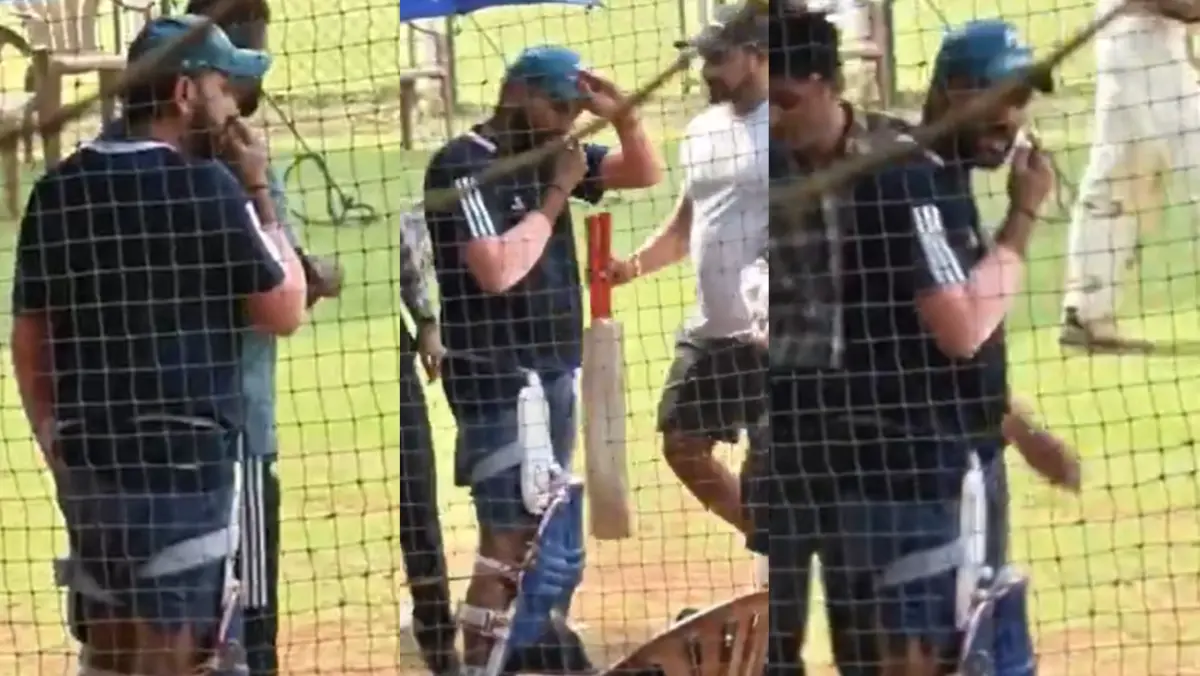 Rohit Sharma at the MCA Cricket Ground