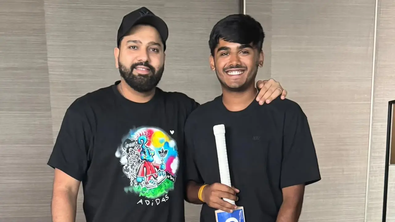Rohit Sharma Bestows Signed Cricket Bat On Mumbai Sensation Ayush Mhatre Before Upcoming India U19 Tour In England Rohit Sharma, Ayush Mhatre