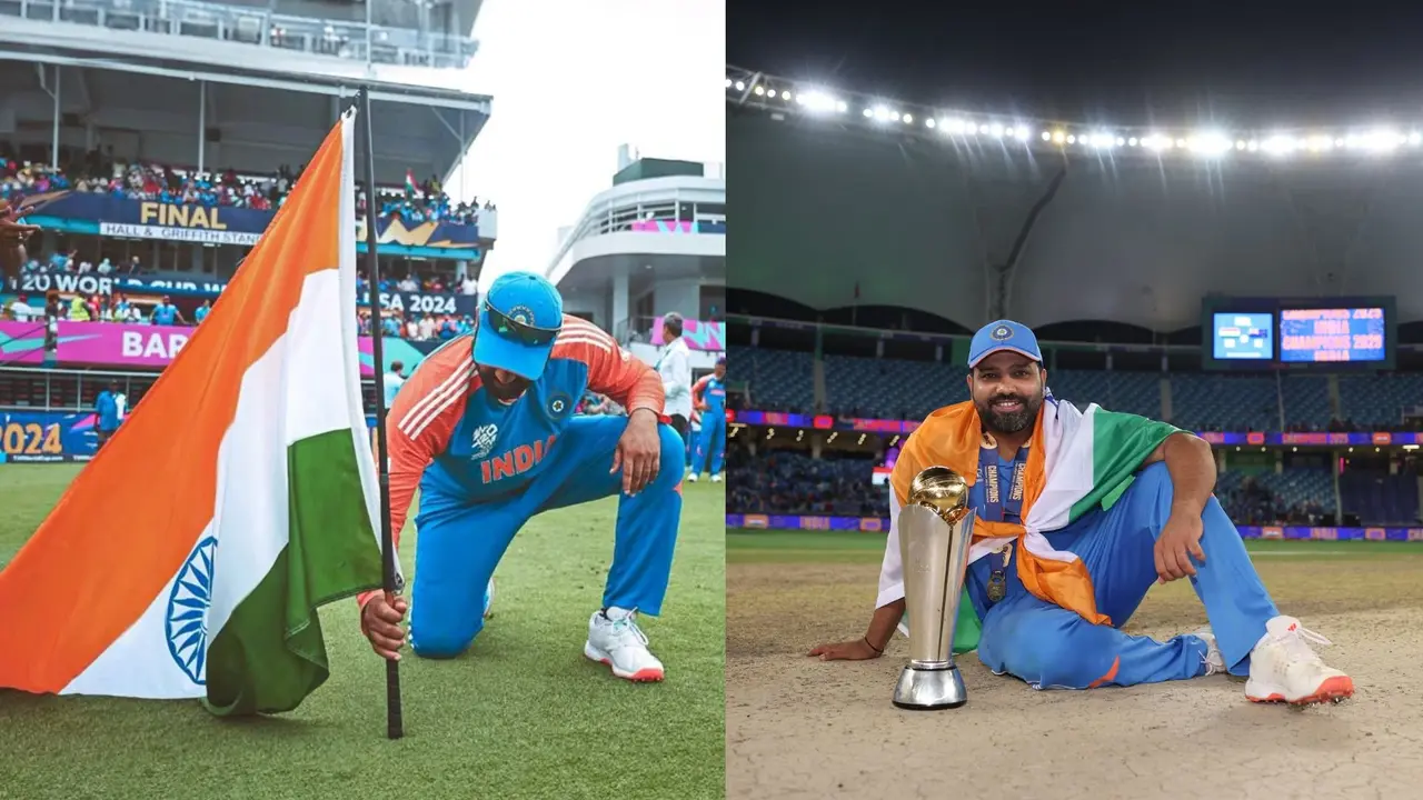 Rohit Sharma Celebration After ICC Champions Trophy victory Went viral on social media