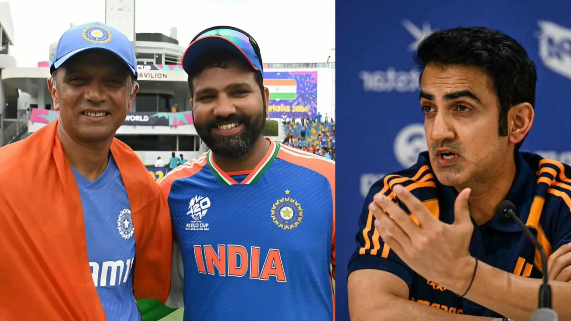 Rohit sharma credits Rahul Dravid for winning champions trophy although Gautam Gambhir was head coach