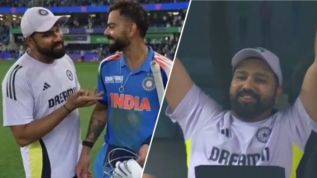 rohit sharma demands six to virat kohli to complete hundred against pakistan