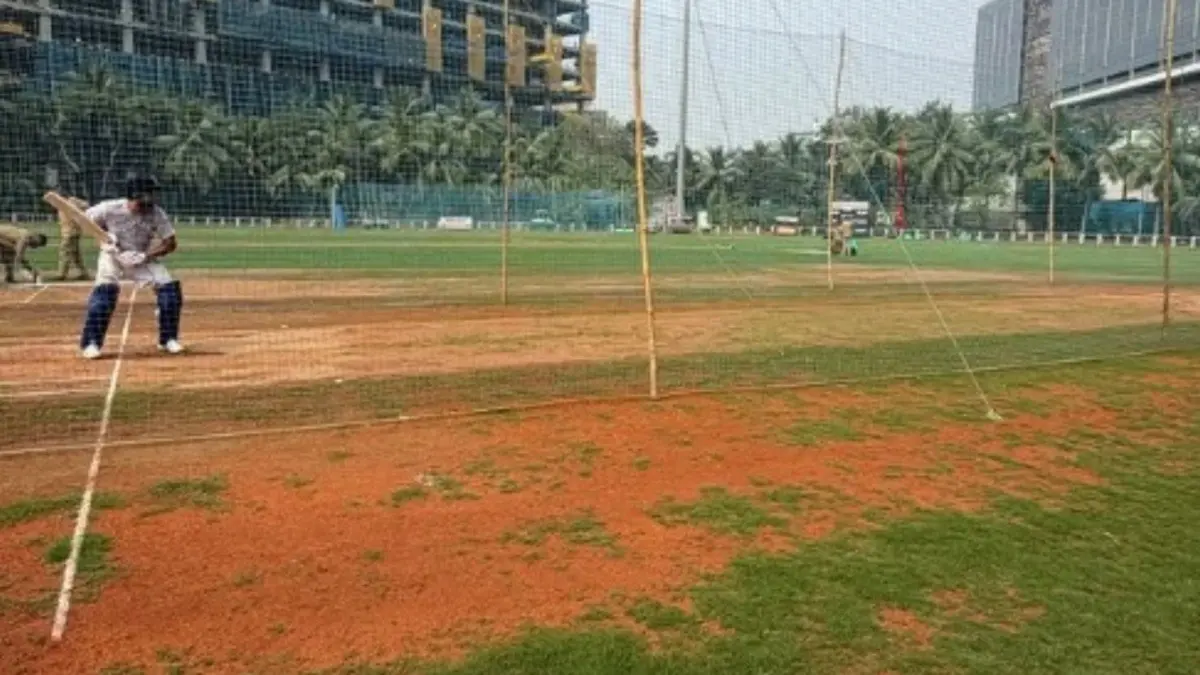 Rohit Sharma during net practice ahead of New Zealand ODIs