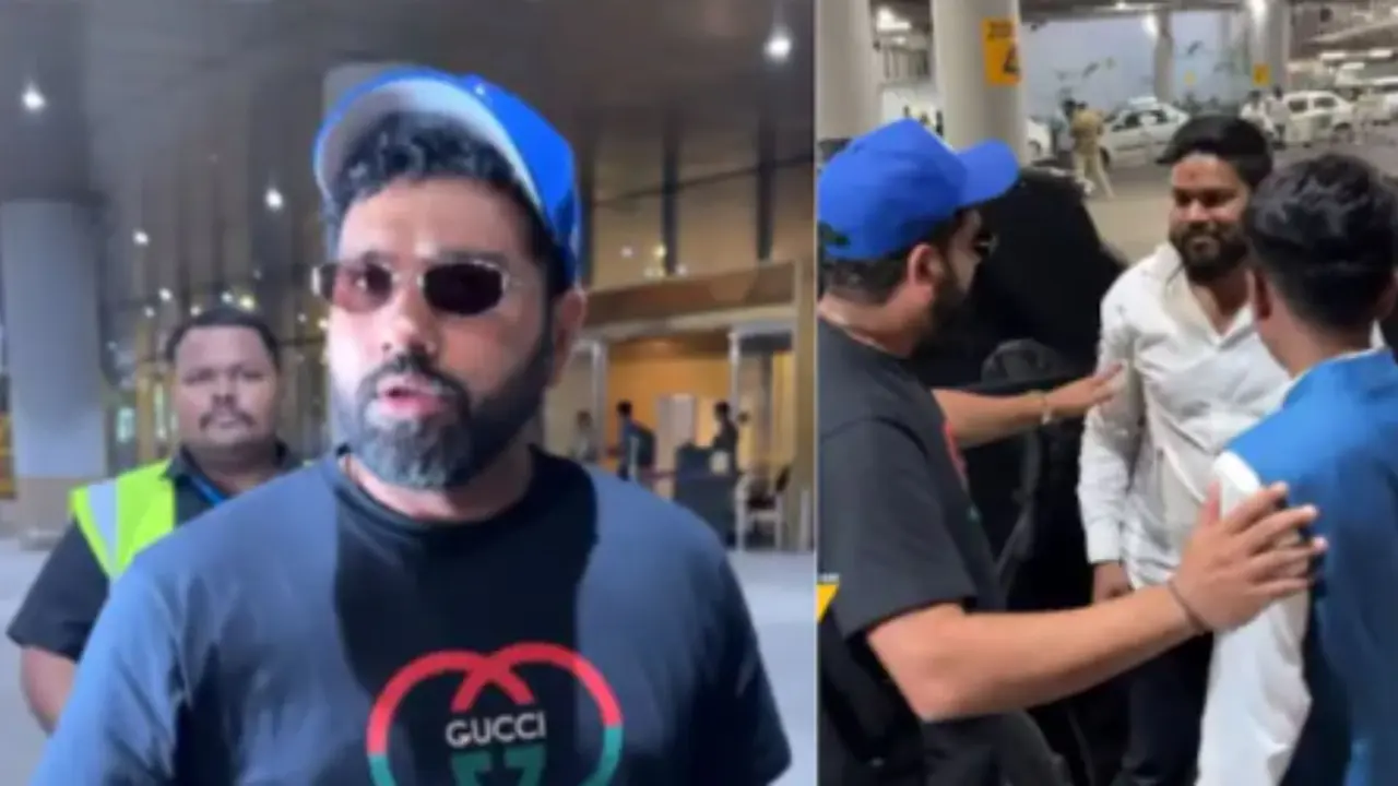 Rohit sharma get angry