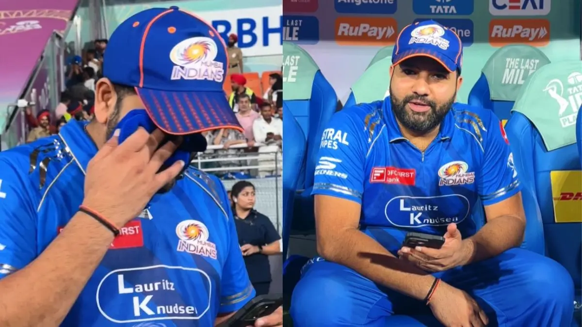 Rohit Sharma gets Emotional while talking to wife Ritika sajdeh video viral ahead of mi vs pbks match