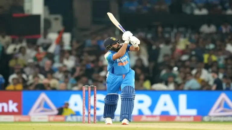 'Broke It Down Into Pieces': Rohit Sharma Explains Strategy Behind Roaring Ton In IND vs ENG 2nd ODI Rohit Sharma in action against England