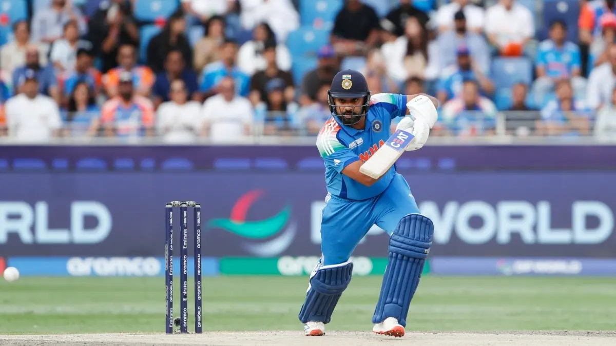 Rohit Sharma in action during Champions Trophy 2025