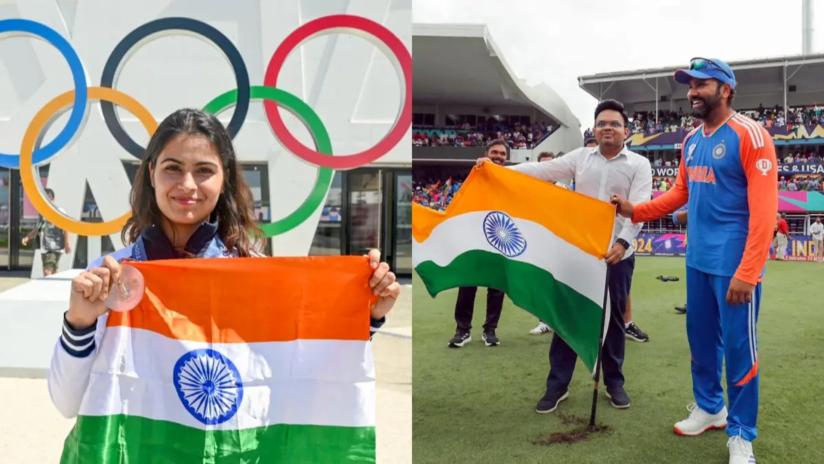 Rohit Sharma, Jay Shah, Manu Bhaker