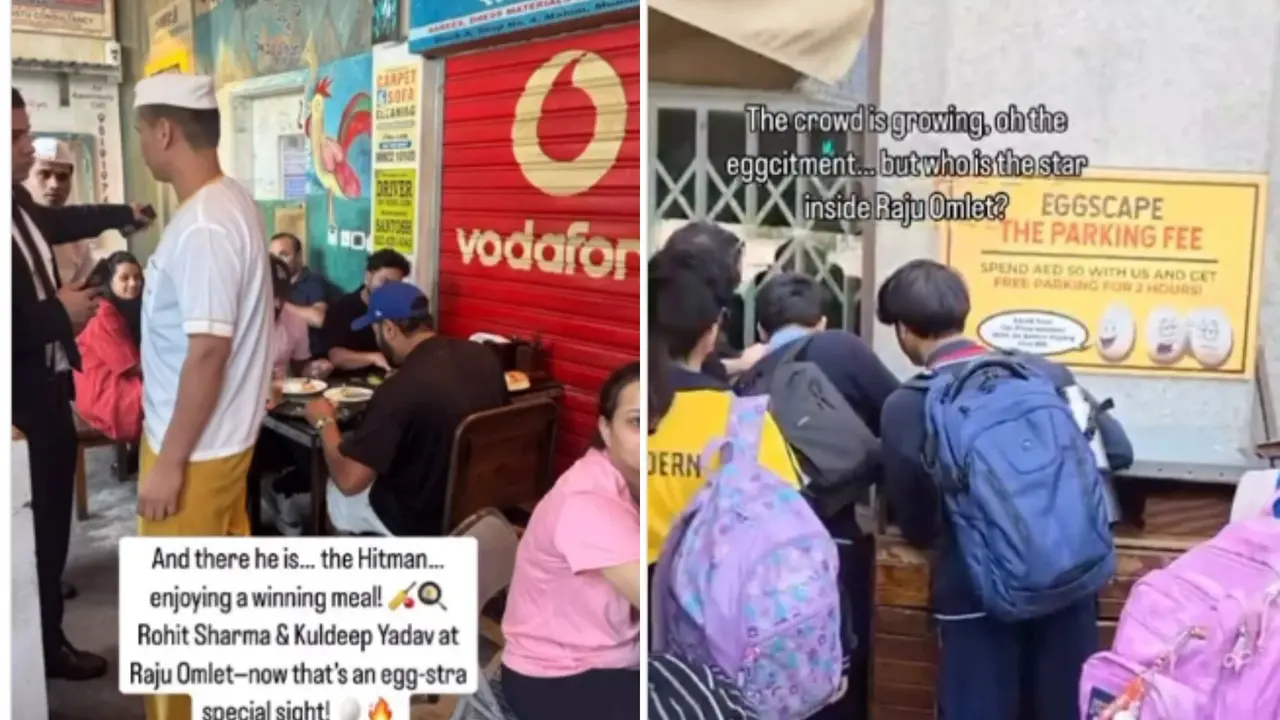 Rohit Sharma & Kuldeep Yadav’s Foodie Stop at Raju Omlet Goes Viral Ahead of Champions Trophy Rohit Sharma & Kuldeep Yadav’s Foodie Stop at Raju Omlet Goes Viral Ahead of Champions Trophy