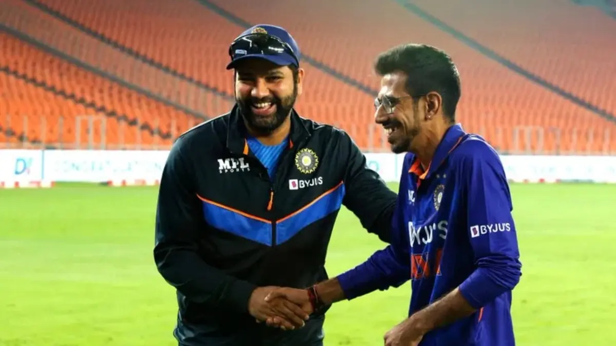 Rohit Sharma's Wife Trolls Yuzvendra Chahal Hilariously, Call PBKS Spinner 'Cartoon' | WATCH VIDEO Rohit Sharma (L), Yuzvendra Chahal (R)
