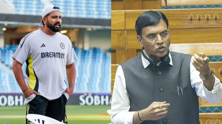 ‘Shameful, Outright Pathetic’: Sports Minister Lambasts Congress & TMC Leaders Over Derogatory Remarks On Rohit Sharma Rohit Sharma, Mansukh Mandaviya