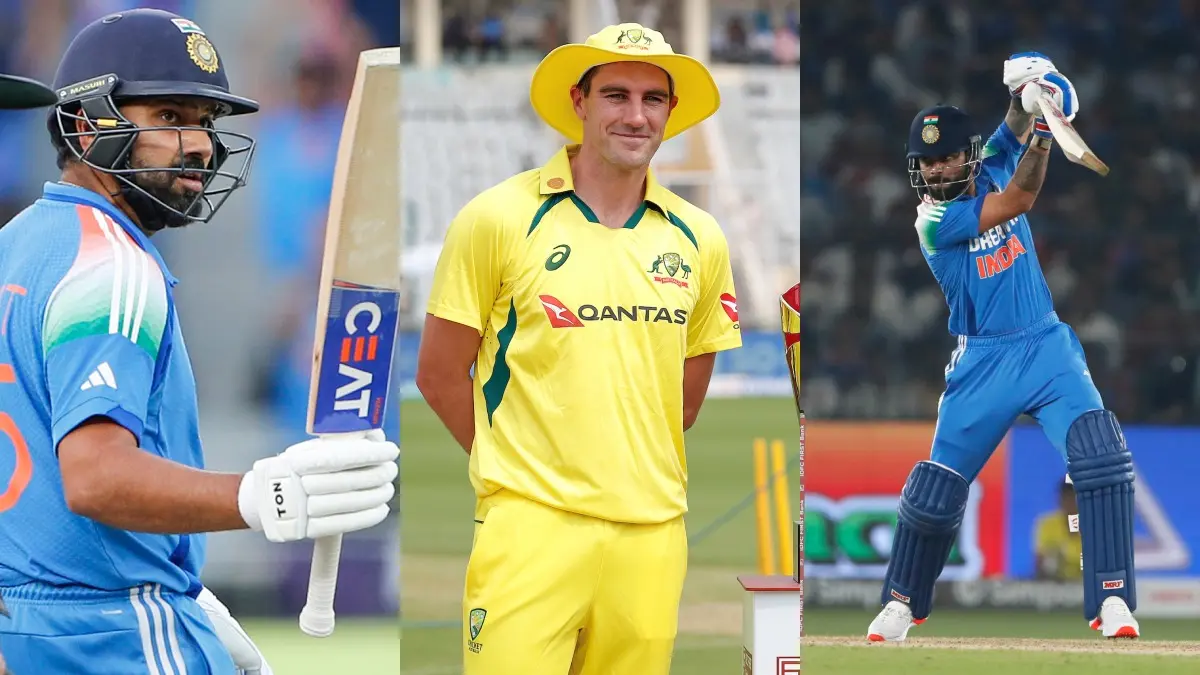 Rohit Sharma, Pat Cummins, Virat Kohli
