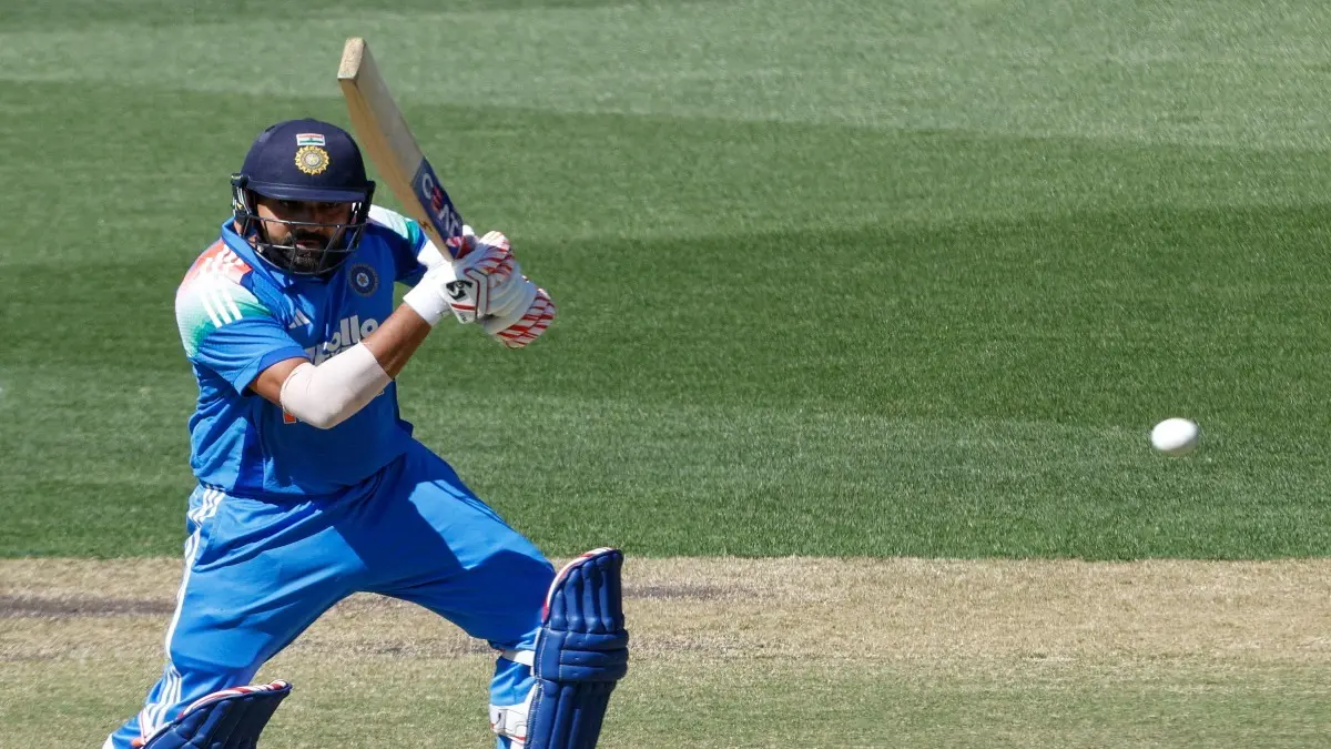 Rohit Sharma Undergoes Training At BKC Ground With Mumbai Team Ahead Of India vs South Africa ODIs Rohit Sharma plays a shot against Australia in Adelaide