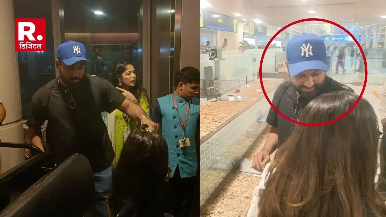 Rohit Sharma returned with the trophy from Dubai picture surfaced before the airport