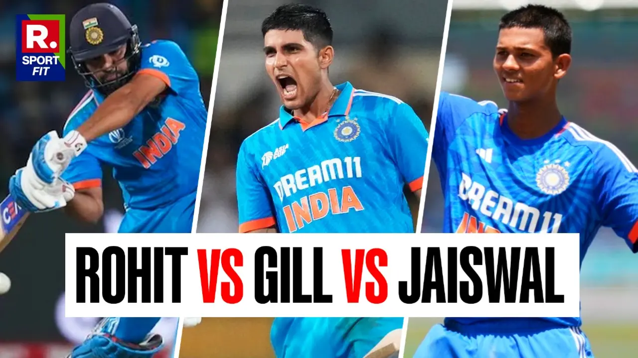 Rohit Sharma, Shubman Gill and Yashasvi Jaiswal
