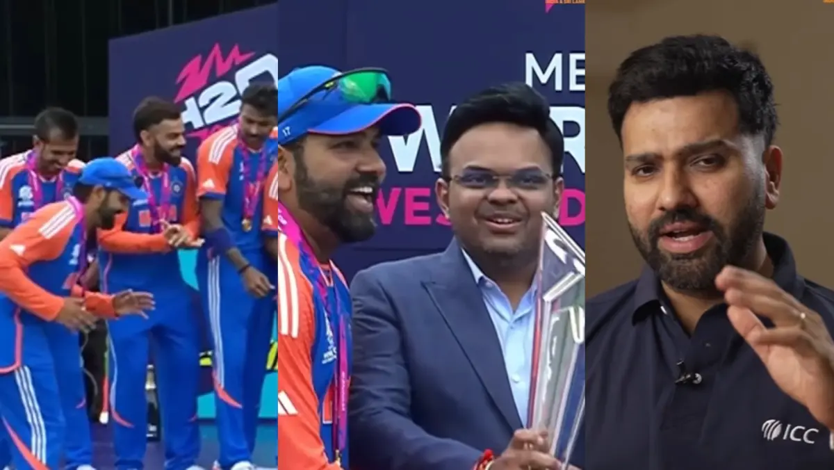 'Please Move Aside': Rohit Sharma's Narrates Unheard Tale About His 'Iconic Walk' To Collect The T20 World Cup Trophy In 2024 Rohit Sharma speaks about his iconic walk to the World Cup podium