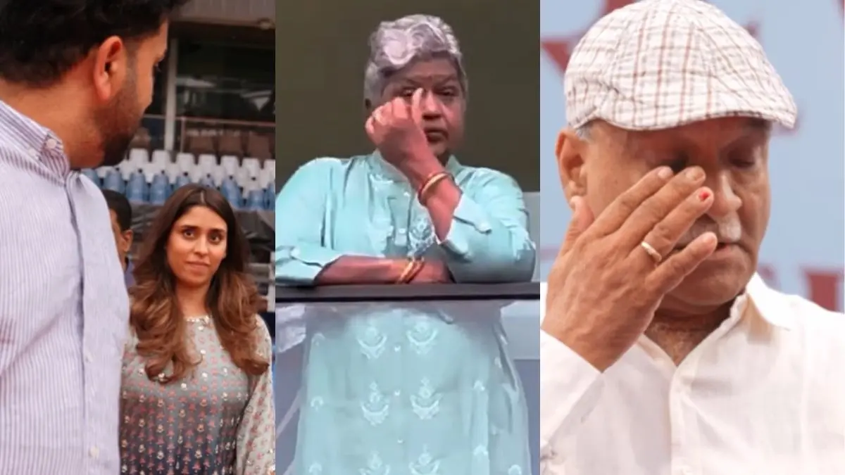 Rohit sharma stand in mumbai wankhede stadium father mother and wife ritika sajdeh gets emotional video viral