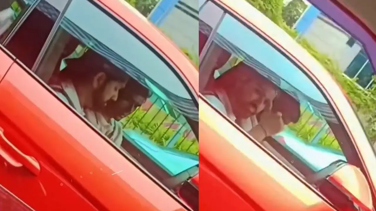 Rohit sharma stuck in Mumbai traffic waves to fan from Lamborghini car video sparks internet