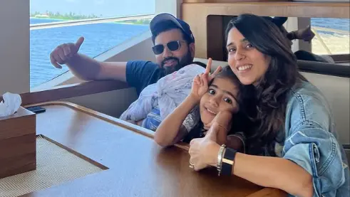 Rohit Sharma takes a trip to Maldives
