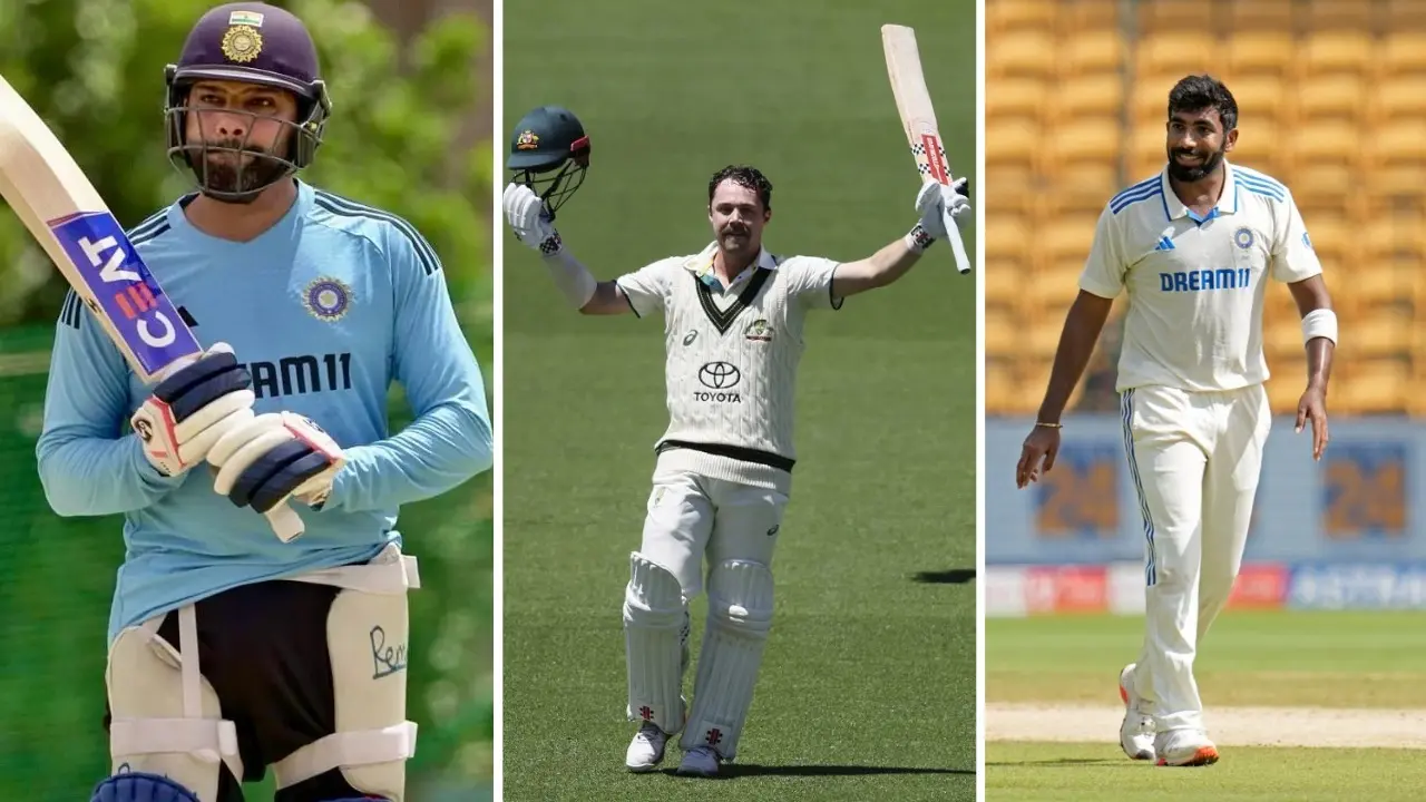'He's got some work to do': Travis Head Shuns Jasprit Bumrah, Names Rohit Most Lethal Ahead of BGT Rohit Sharma, Travis Head, and Jasprit Bumrah