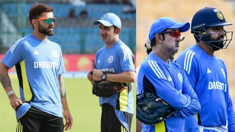 Rohit Sharma, Virat Kohli and Gautam Gambhir