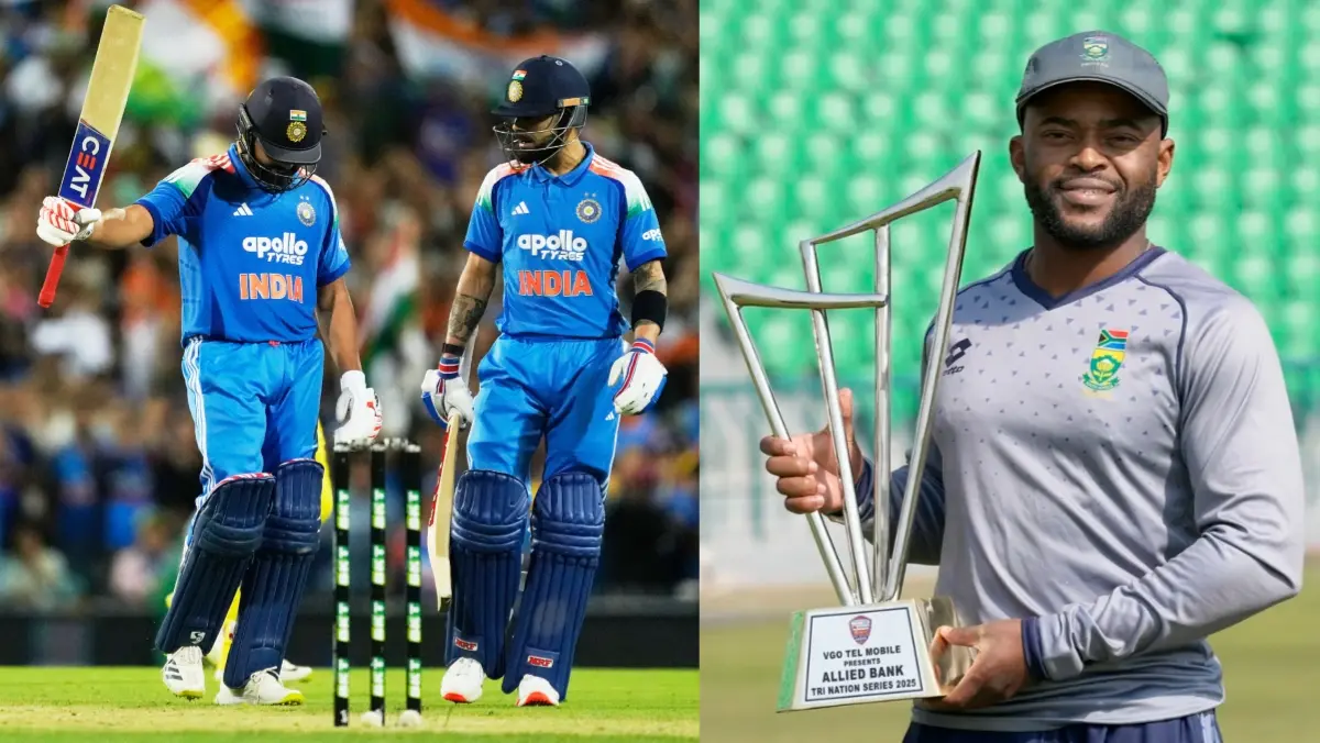 'Don't Think Much Really Changes': Temba Bavuma Reacts To Leading South Africa In Rohit Sharma And Virat Kohli's Comeback ODI In Ranchi Rohit Sharma, Virat Kohli and Temba Bavuma