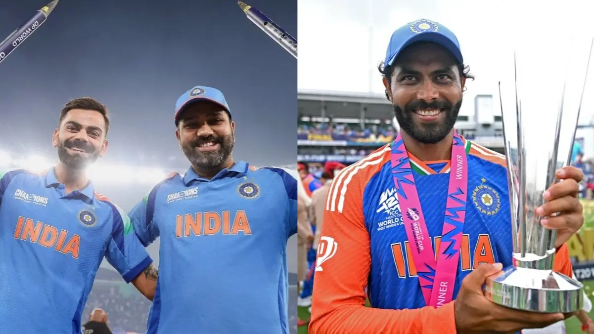 Rohit Sharma, Virat Kohli, Ravindra Jadeja