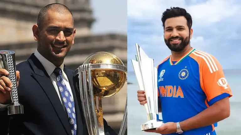रोहित शर्मा या MS धोनी... बतौर कप्तान कौन है ODI का सिकंदर? हैरान कर देंगे ये आंकड़े Rohit sharma vs ms dhoni whose odi captaincy record is better look at the stats