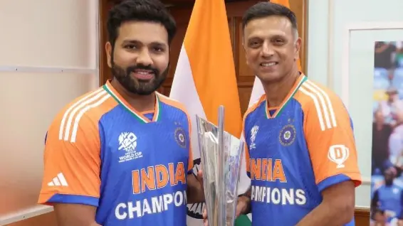 Rohit Sharma Emotional Post For Rahul Dravid