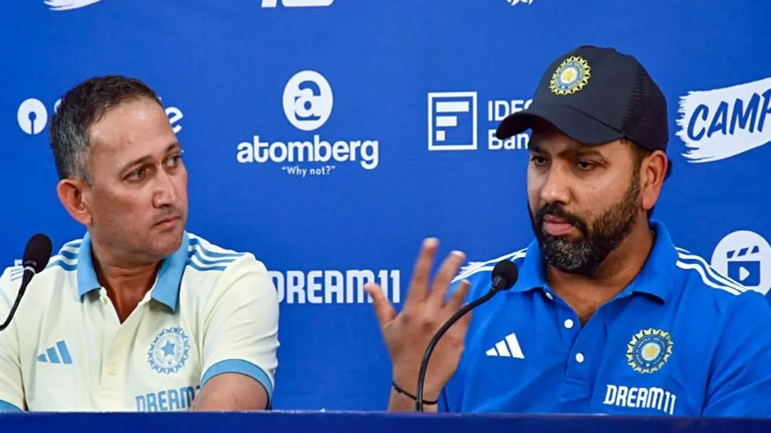 Ajit Agarkar and Rohit Sharma
