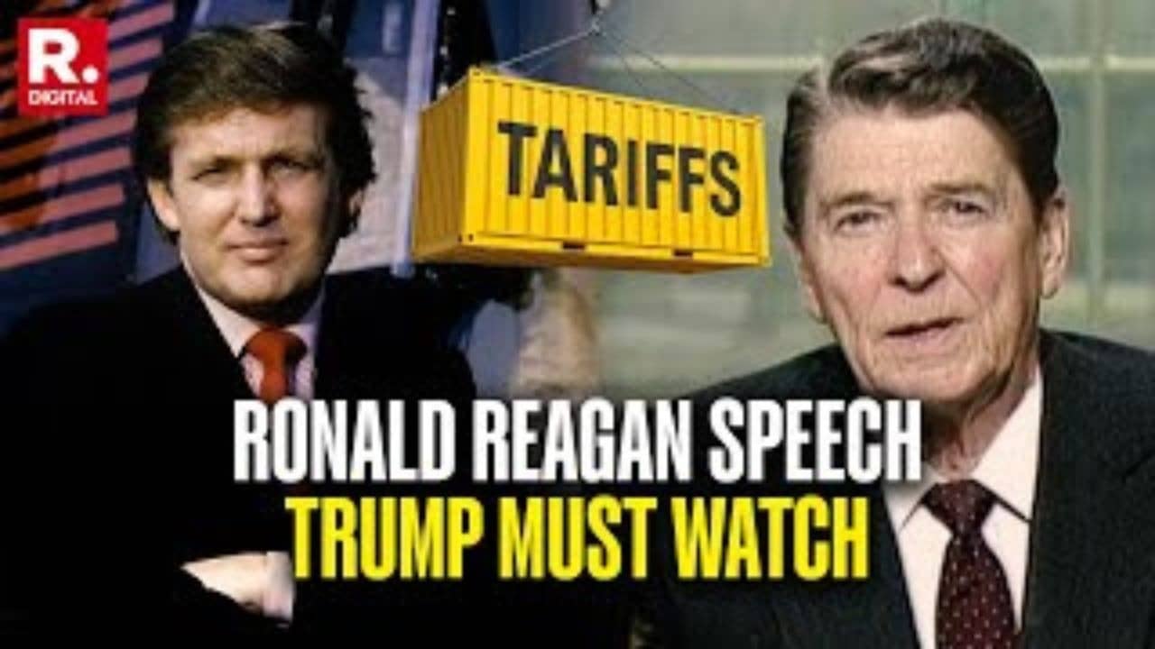 Reagan's Free Trade Speech Contrasted with Trump's Tariffs