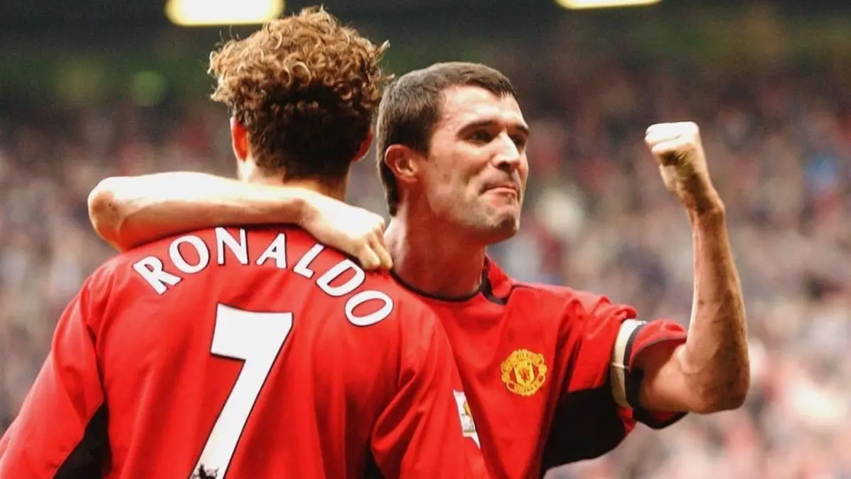 Roy Keane and Cristiano Ronaldo