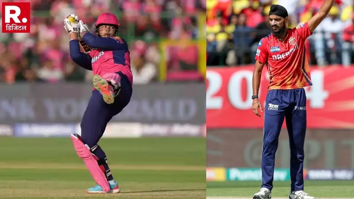 RR vs PBKS 14-year-old Vaibhav Suryavanshi hit back-to-back six and 16 runs in Arshdeep Singh Over video