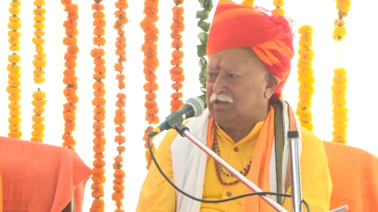 RSS Chief Mohan Bhagwat in Jaipur