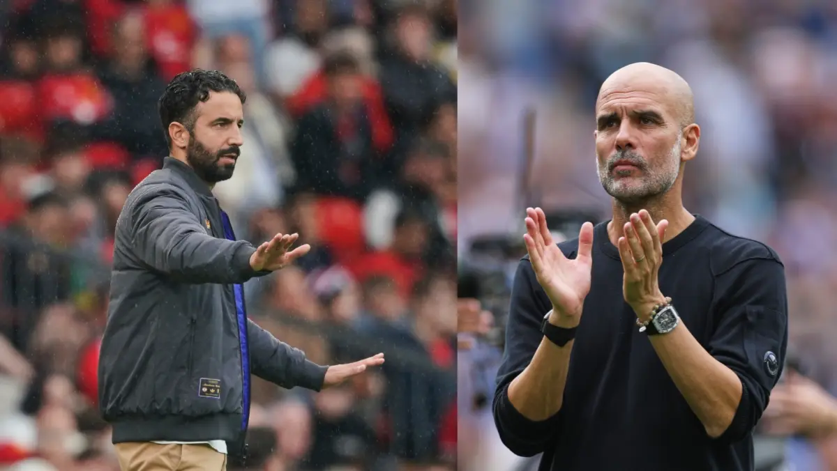 Manchester City vs Manchester City: Here's The Head-To-Record Of Arch-Rivals Before They Lock Horns In The Iconic Etihad Stadium Ruben Amorim and Pep Guardiola