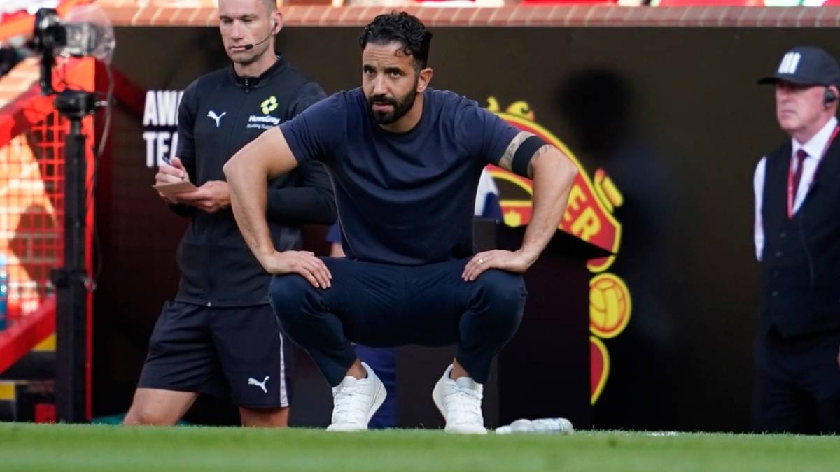 Ruben Amorim during Manchester United vs Arsenal game