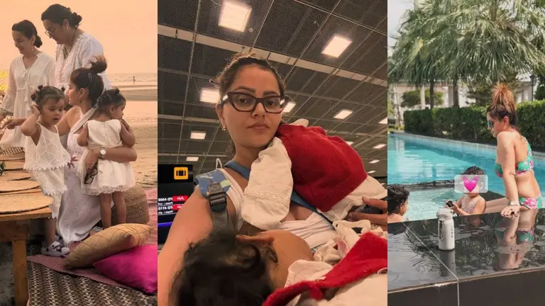 2 साल की हुईं Rubina Dilaik की जुड़वां बेटियां, एक्ट्रेस ने समुद्र किनारे धूमधाम से मनाया बर्थडे, शेयर की बिकिनी फोटो Rubina Dilaik Twin Daughters