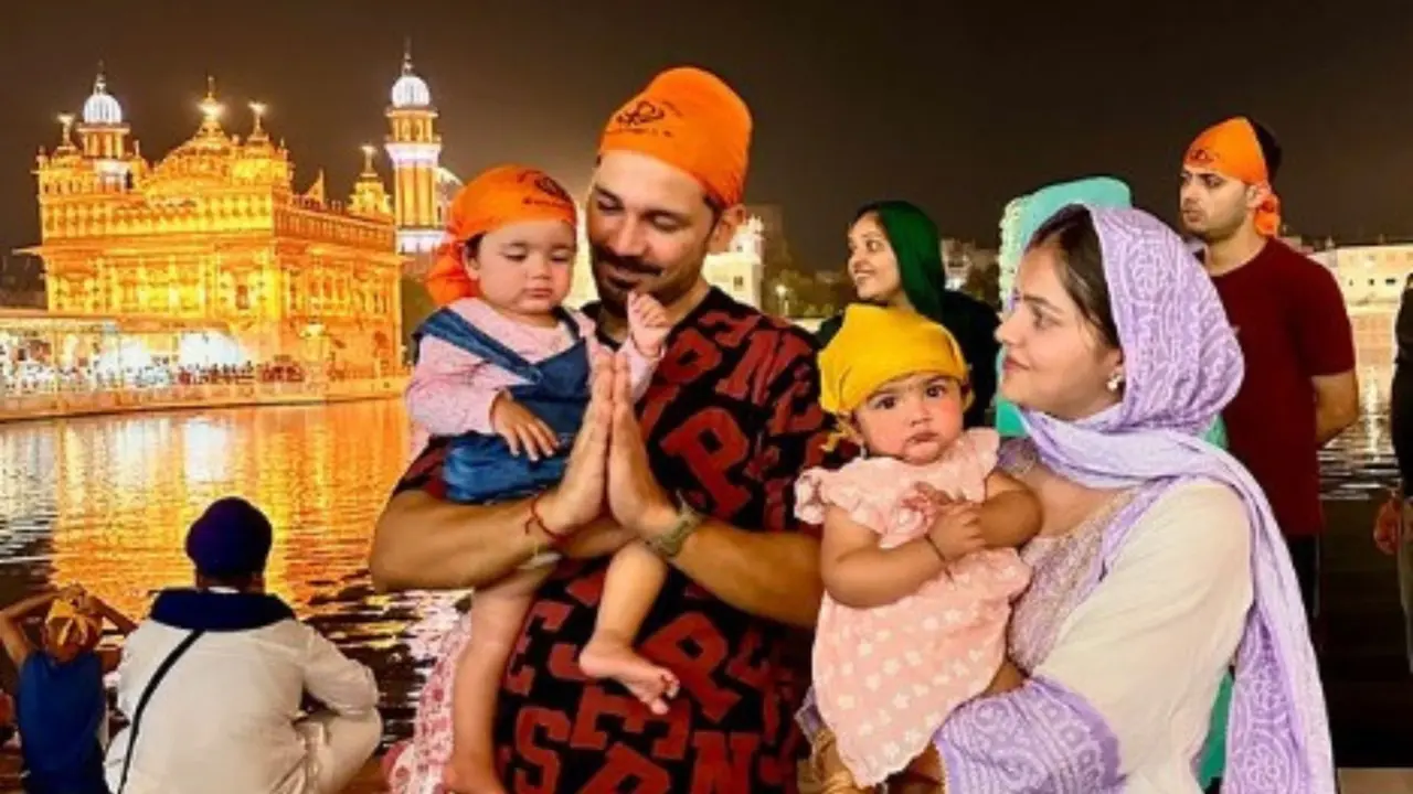 Rubina Dilaik Visit Golden Temple with family