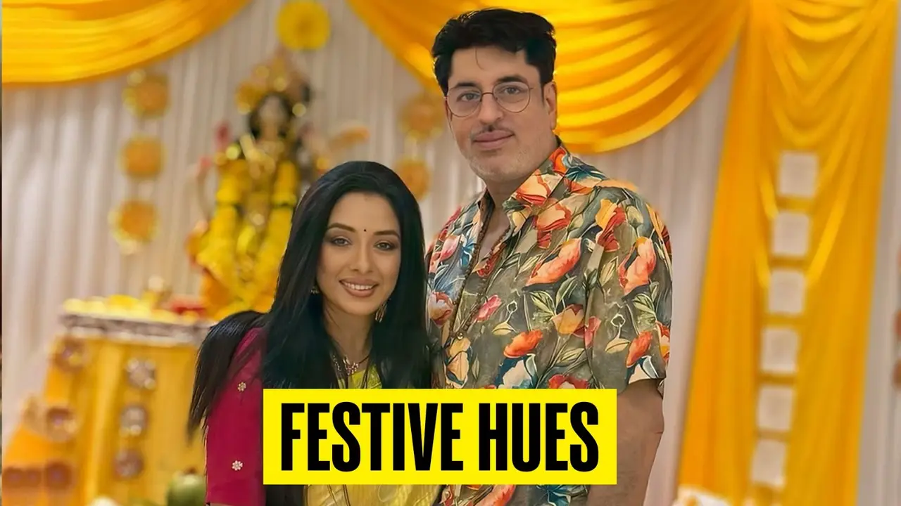 'Anupamaa' Glows In Yellow Saree On Basant Panchami With Family And Friends. See Joyful Pics! Rupali Ganguly with her husband Ashwin Verma