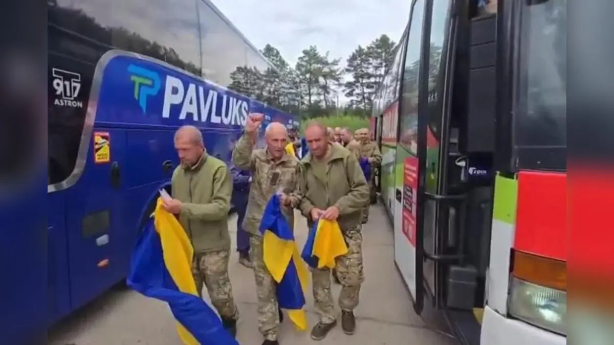 Hundreds Of Prisoners Exchanged Hours After Russia Launches Combined Missile And Drone Attack On Kyiv Russia and Ukraine exchange hundreds more war prisoners.