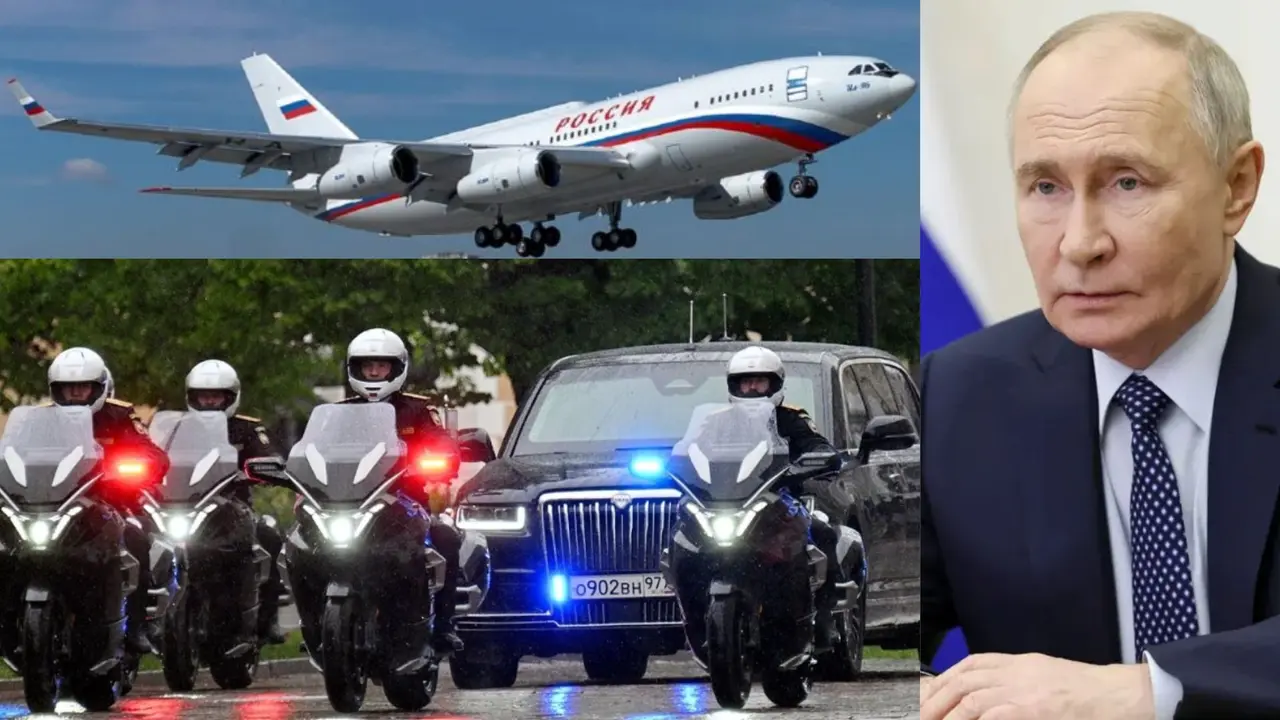 russia president Vladimir Putin India Visit aircraft flying castle special high tech security