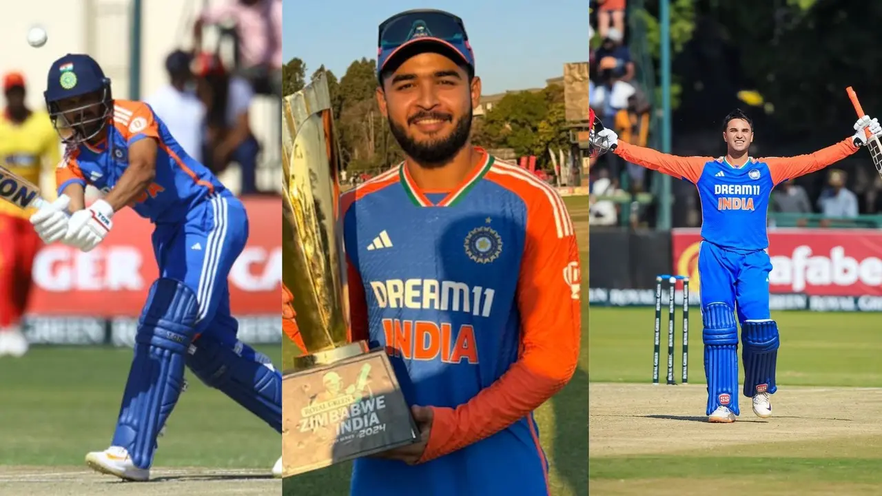 Ruturaj Gaikwad, Riyan Parag and Abhishek Sharma